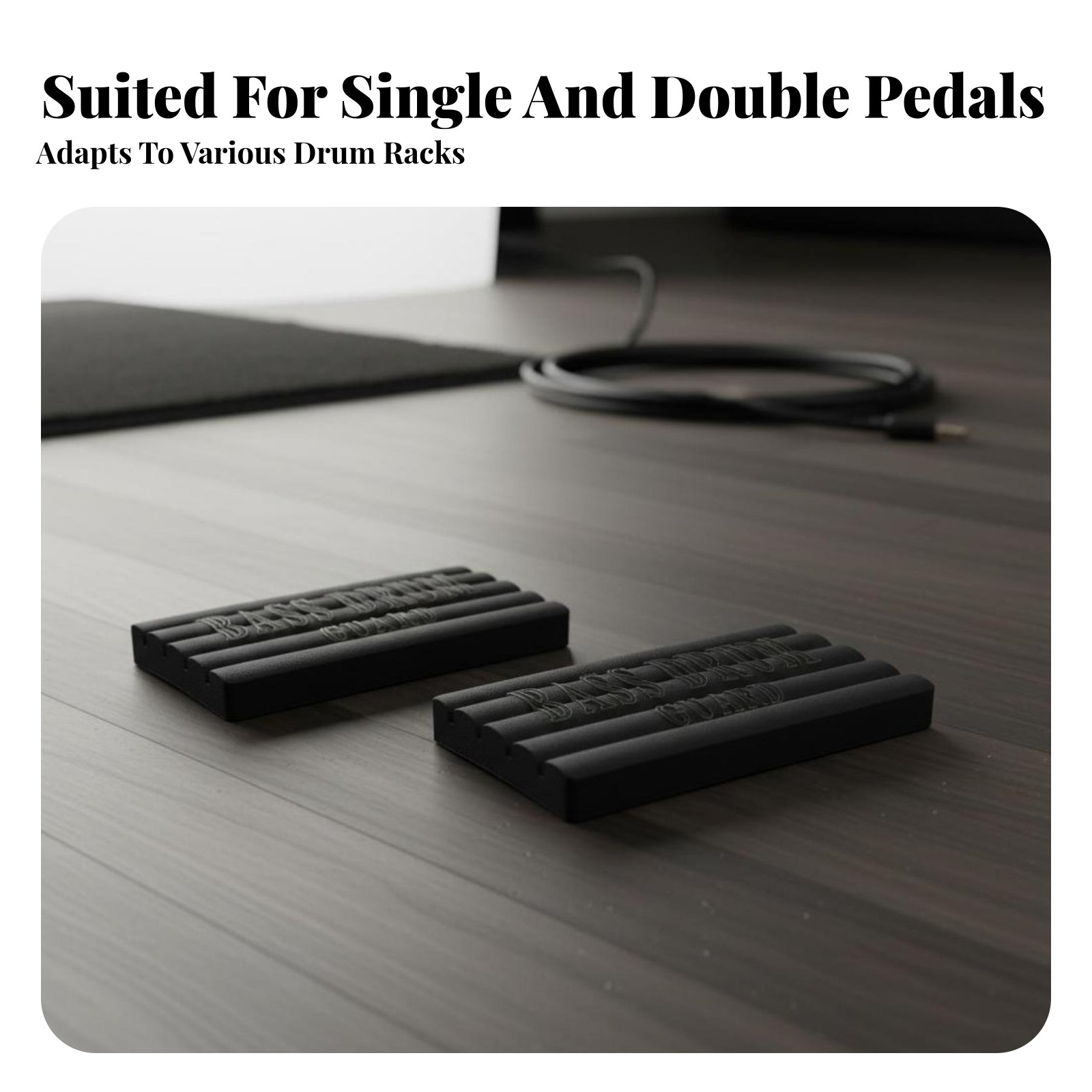 Musical Instrument Long - 2 Pieces Drum Anti-Slip Pad Prevents
