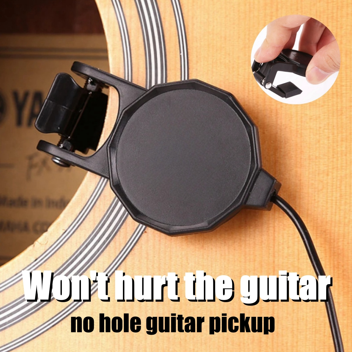 Musical Instruments Easy - Audio Jack Clip On Pickup for