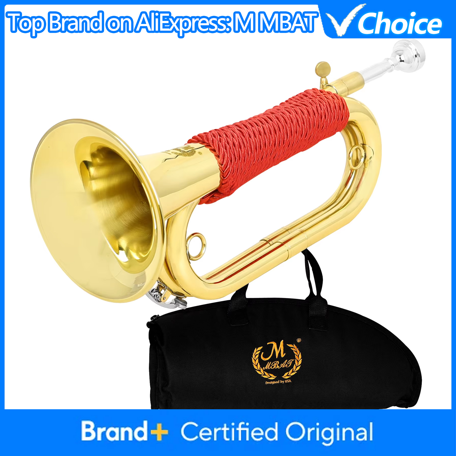 Musical Instrument Bugle - M MBAT Bugle Spanish Flugelhorn Copper