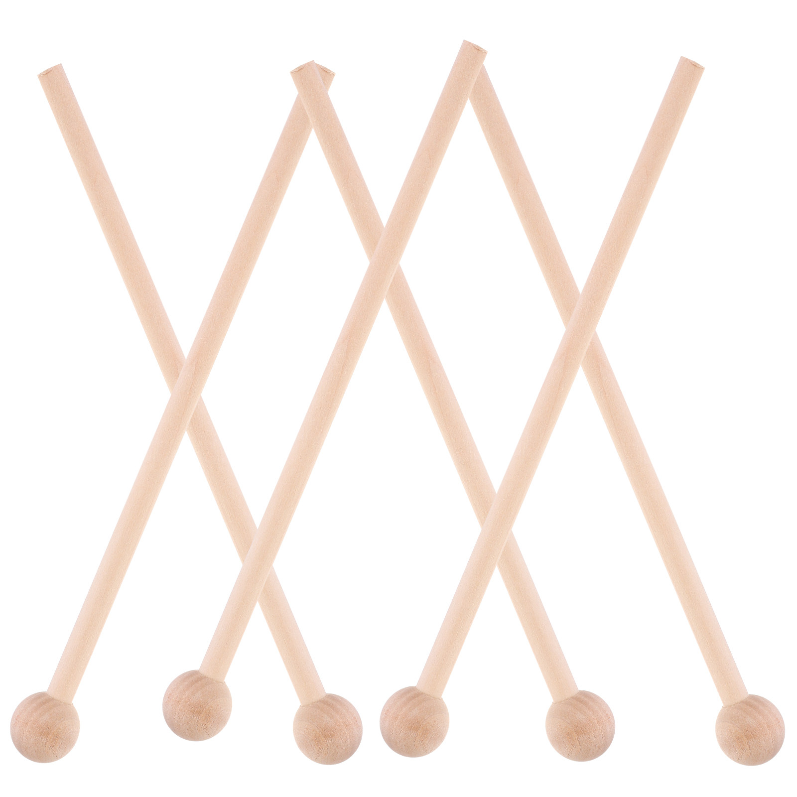 Musical Instrument Ending In A - 6Pcs Wood Mallets Percussion Sticks Long