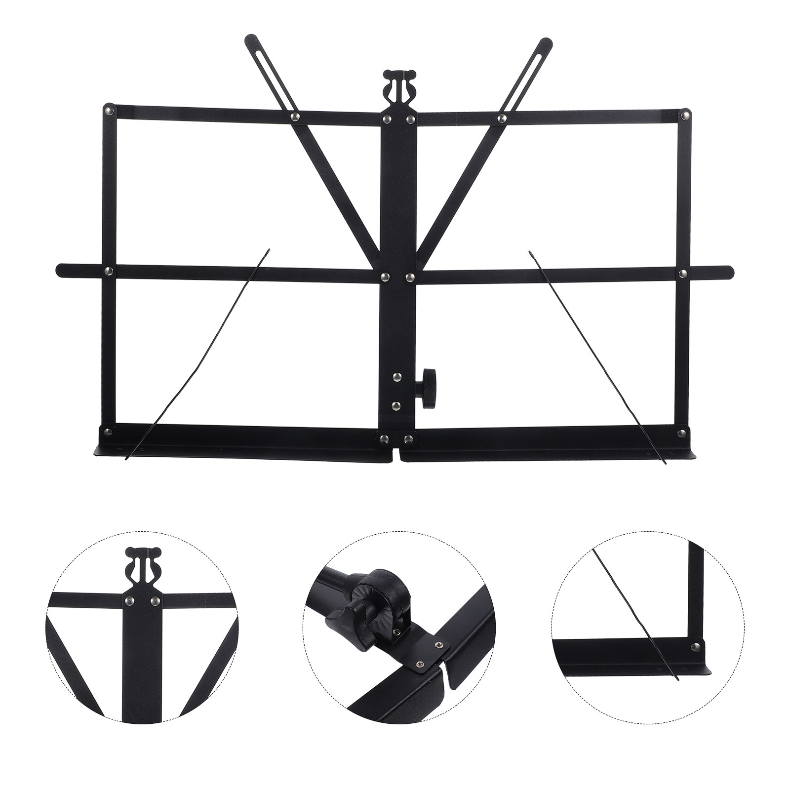 Musical Instrument Long - Portable Adjustable Music Stand Foldable Desktop