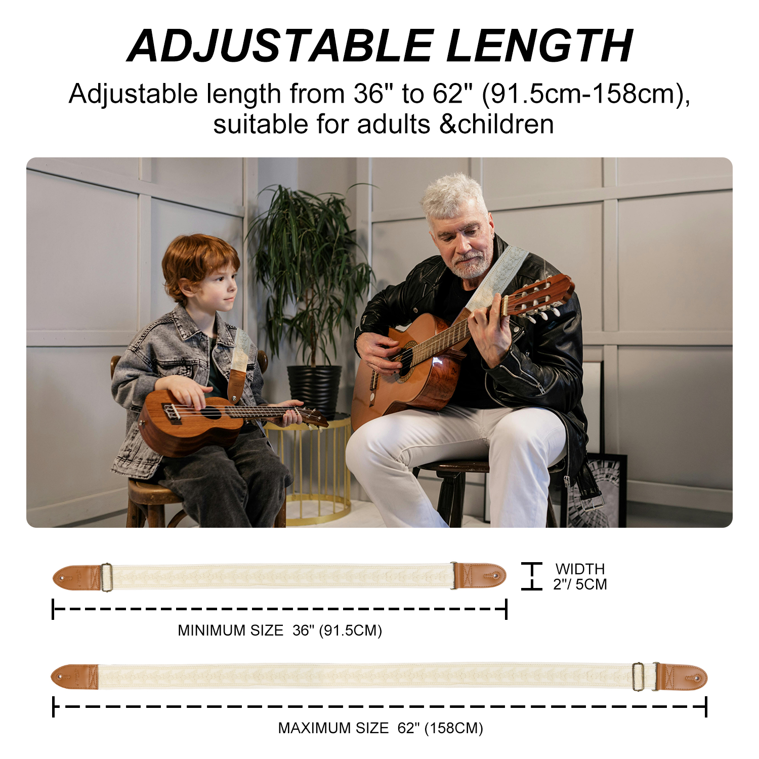 FOALS Guitar Straps Folk Bass  - Musical Instruments Easy ulasan dan harga