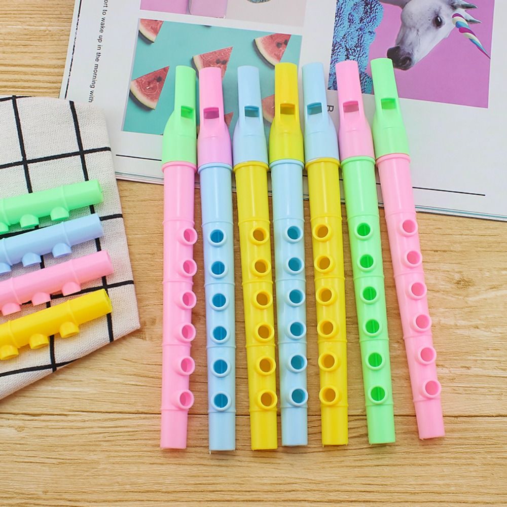 20 Pcs Plastic Long Flutes Min - Musical Instrument Long ulasan dan harga