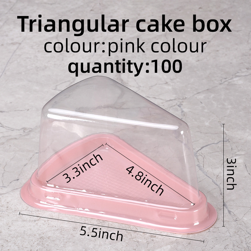 100 PCS Disposable Cake Box,Pl - Musical Instrument Triangle ulasan dan harga