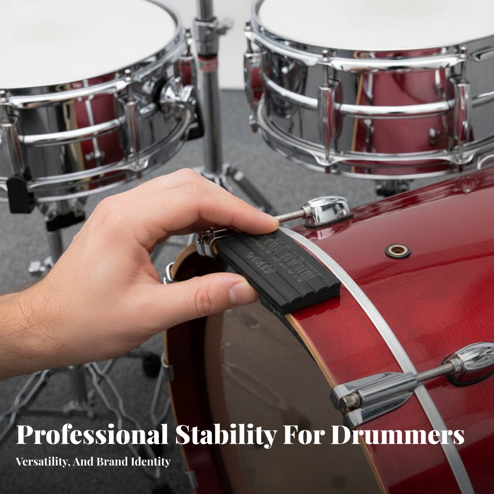 2 Pieces Drum Anti-Slip Pad Pr - Musical Instrument Long ulasan dan harga