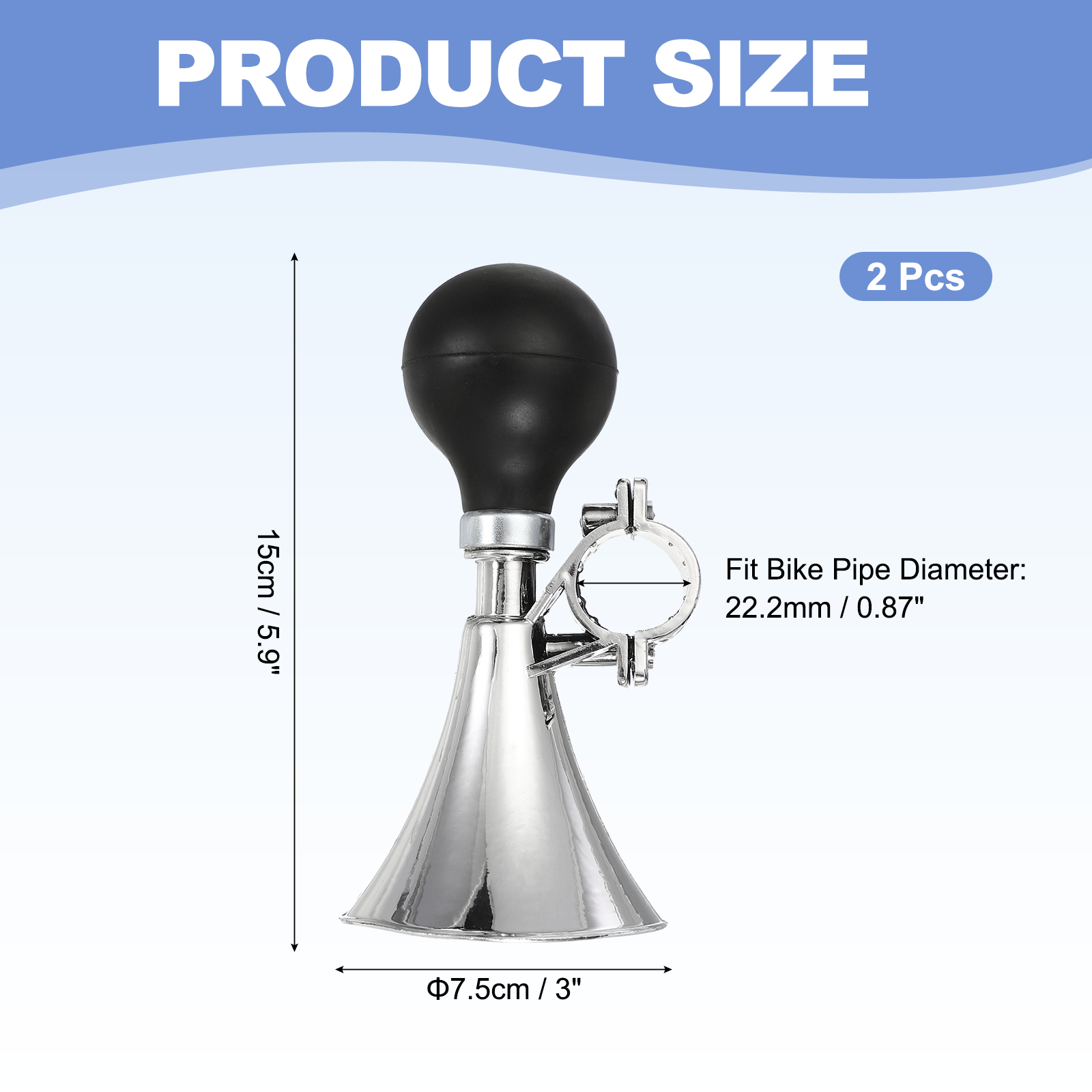 Uxcell 2pcs Bike Horn Air Horn - Musical Instrument Bugle ulasan dan harga