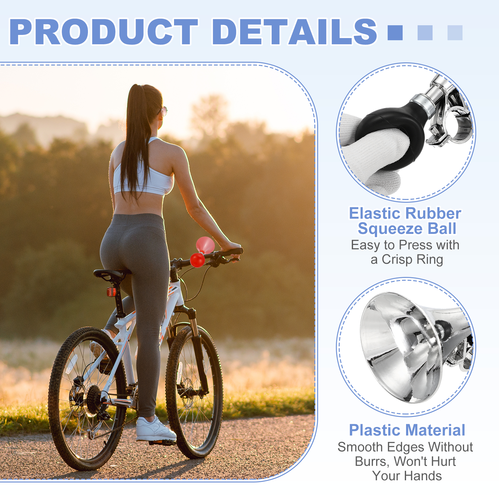 Uxcell 2pcs Bike Horn Air Horn - Musical Instrument Bugle ulasan dan harga