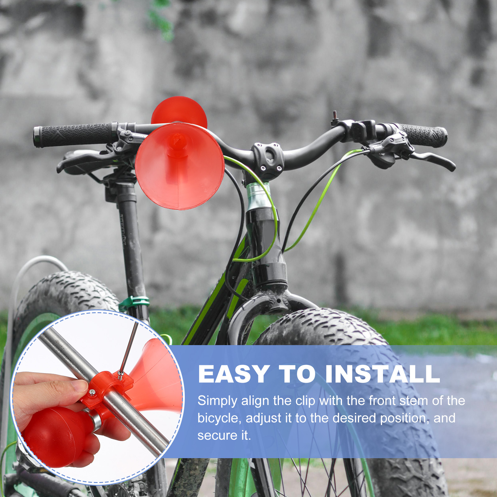Uxcell 2pcs Bike Horn Air Horn - Musical Instrument Bugle ulasan dan harga