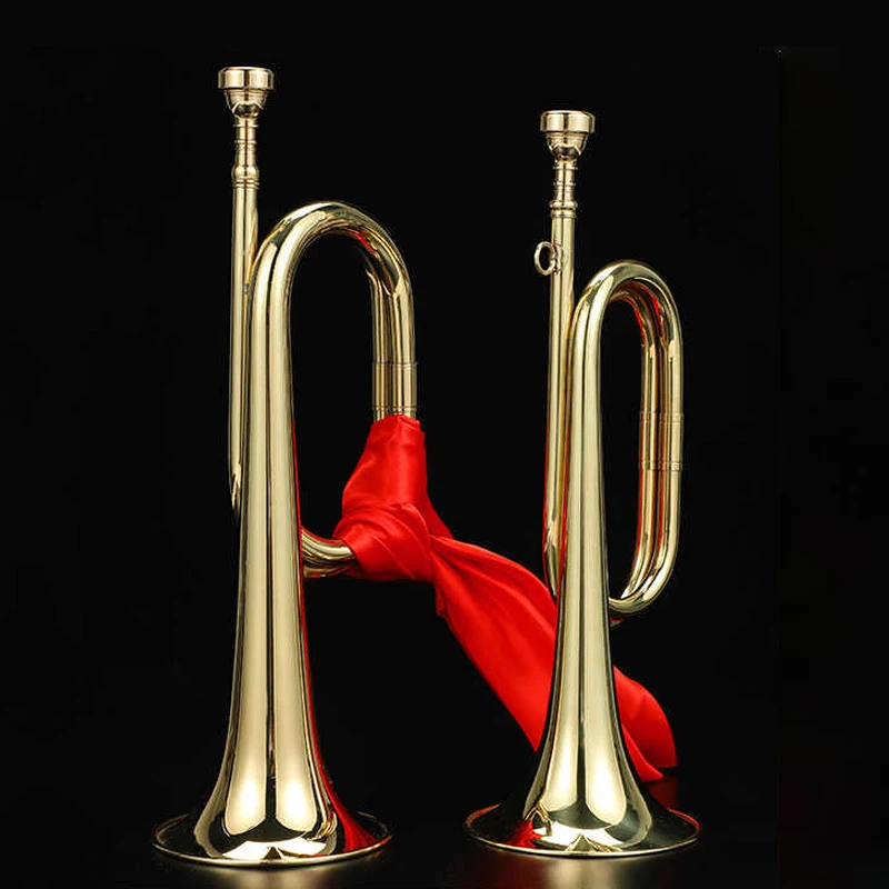 Brass Trumpet for Kids Beginne - Musical Instrument Bugle ulasan dan harga