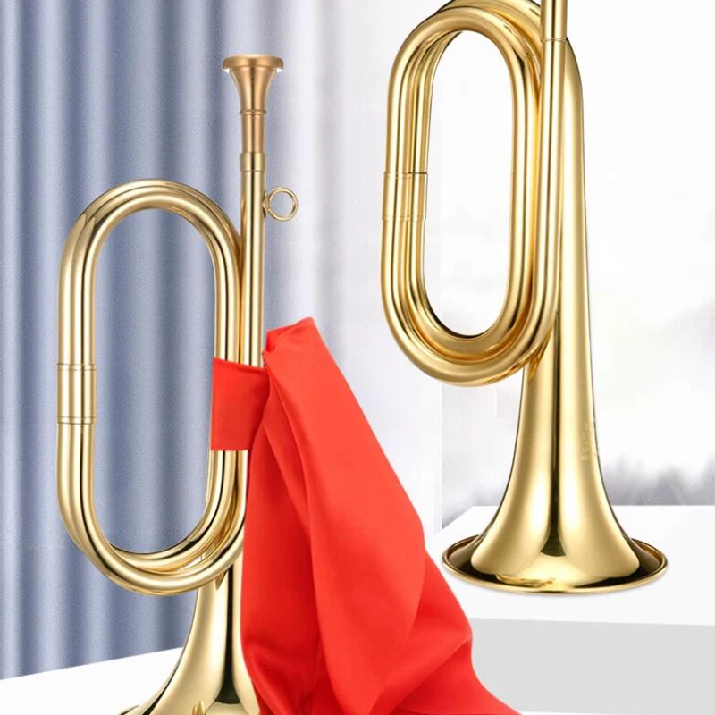 Brass Trumpet for Kids Beginne - Musical Instrument Bugle ulasan dan harga