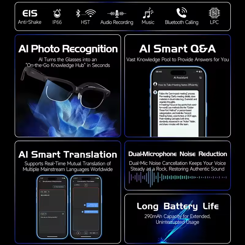 2026New AI Smart Glasses 120+L - Musical Instrument Japanese ulasan dan harga