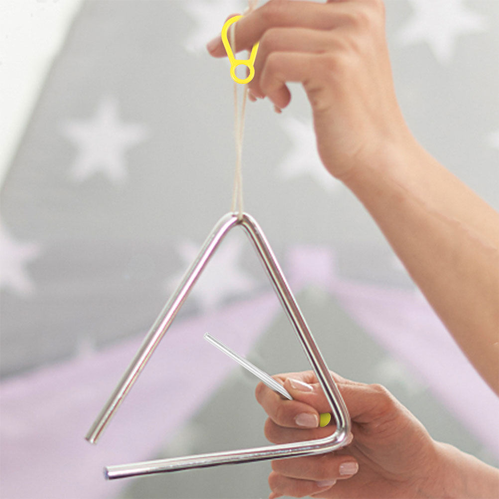 2Pcs Triangle Iron Mallets Sty - Musical Instrument Triangle ulasan dan harga