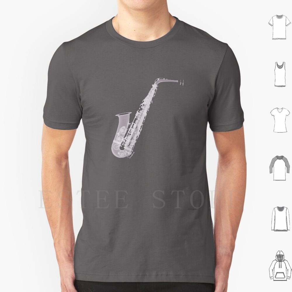 Saxophone-X-Ray T Shirt DIY Bi - Musical Instrument Images ulasan dan harga