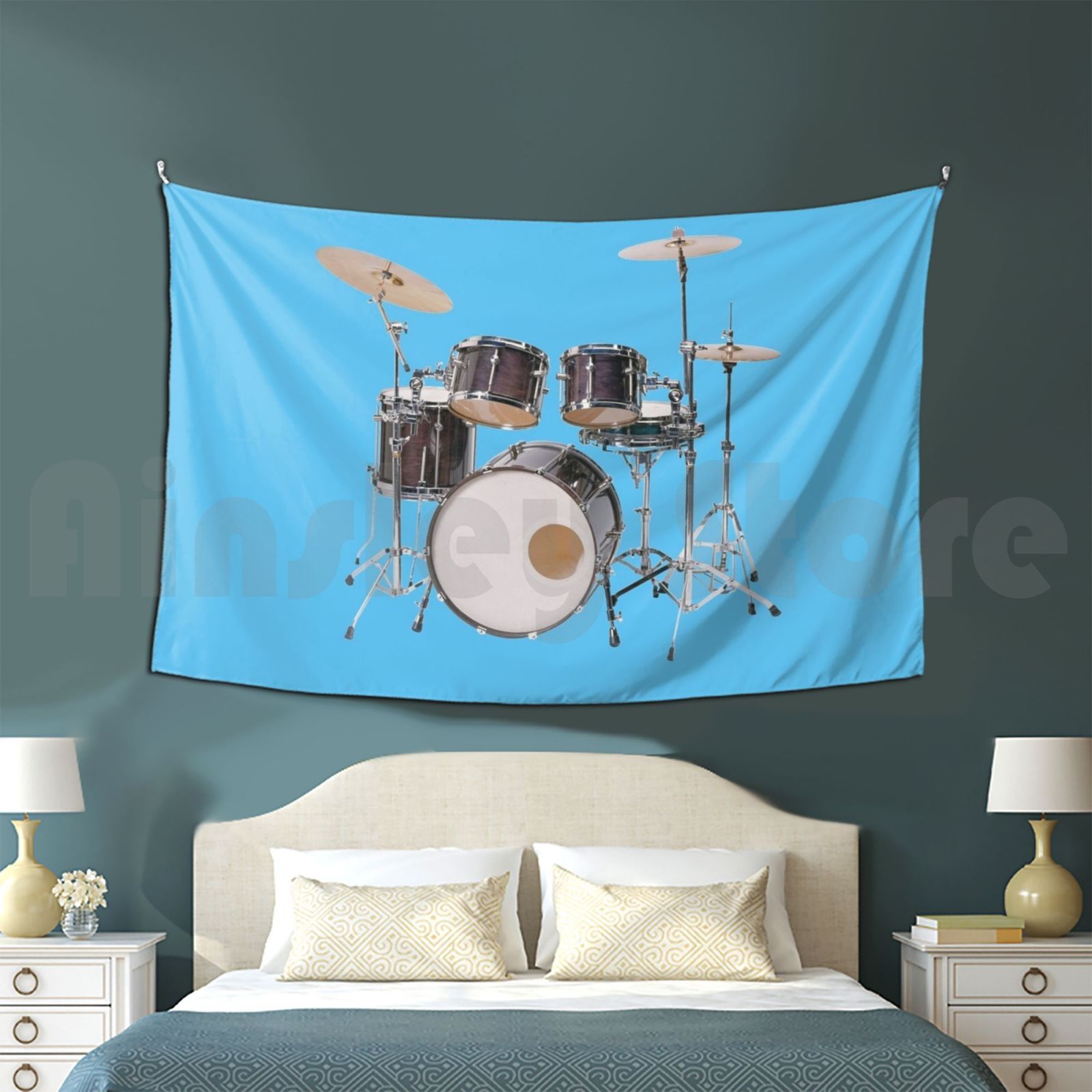 Drums Illustration Tapestry Li - Musical Instrument Images ulasan dan harga