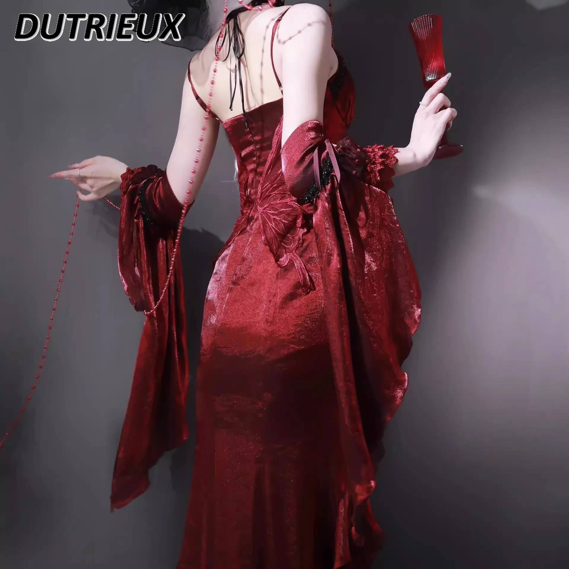 Red Rose Lolita Slimming Long  - Musical Instrument Japanese ulasan dan harga