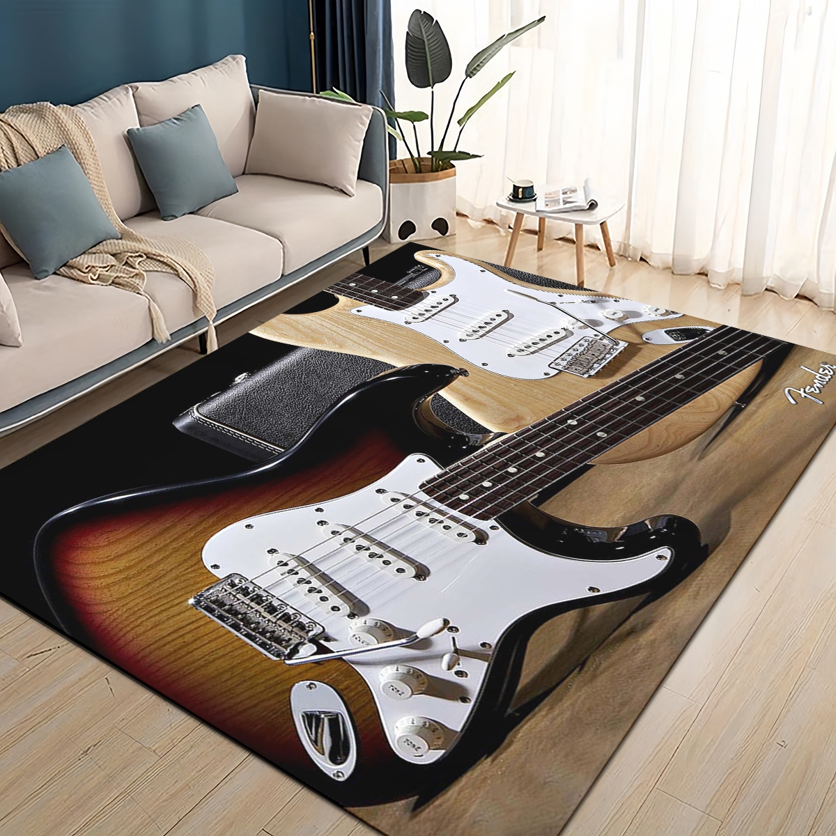 3D Retro Fender logo Guitar In - Musical Instruments Online ulasan dan harga