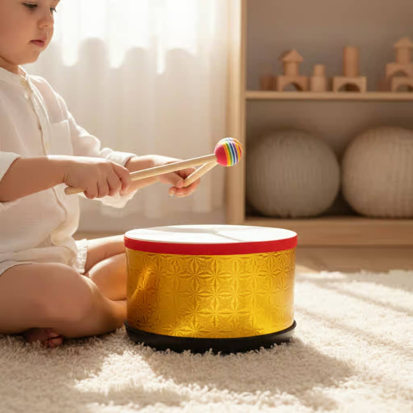 Rhythm Drum 10 Inch Hand Drum  - Musical Instrument Long ulasan dan harga