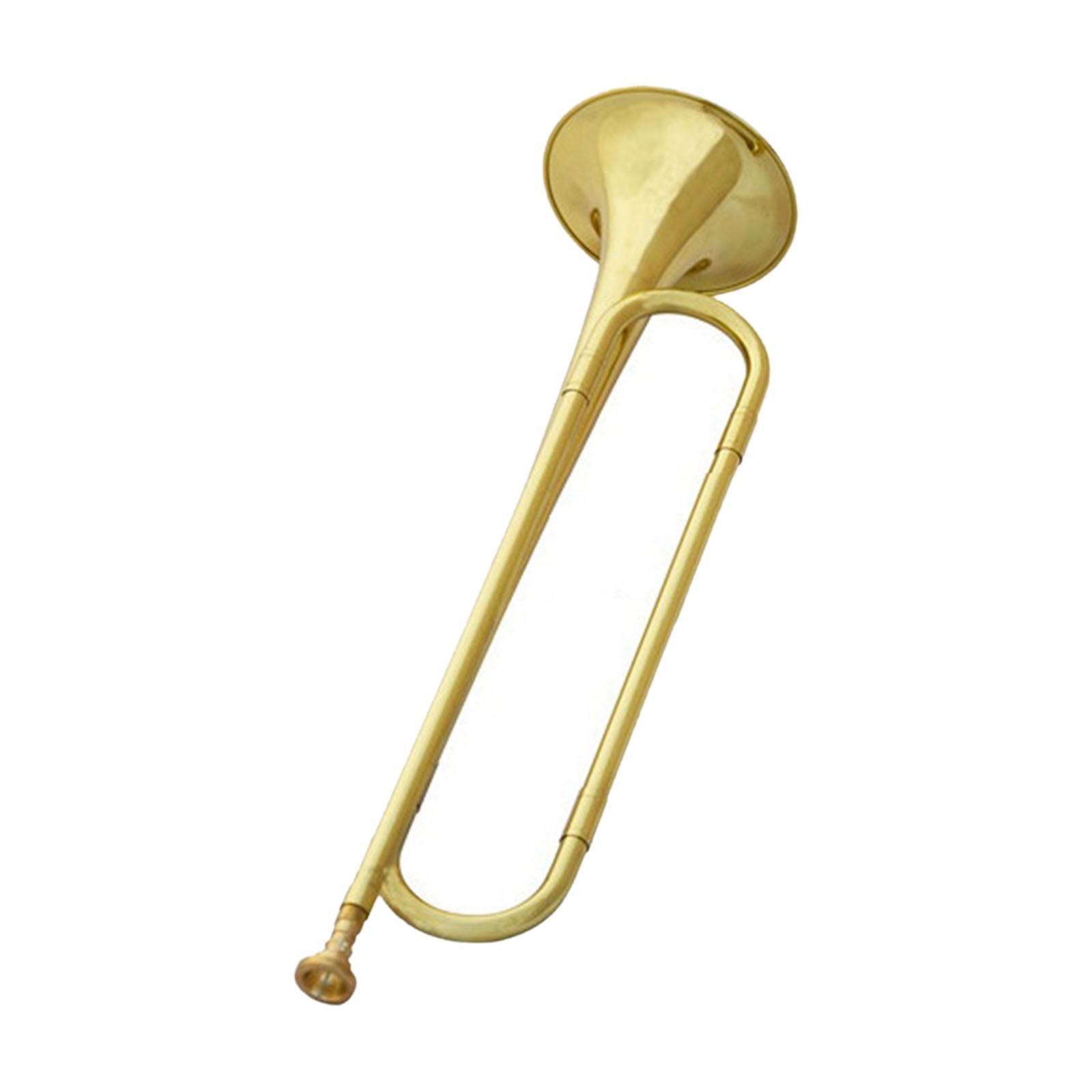 Gold Brass Cavalry Trumpet Eme - Musical Instrument Bugle ulasan dan harga