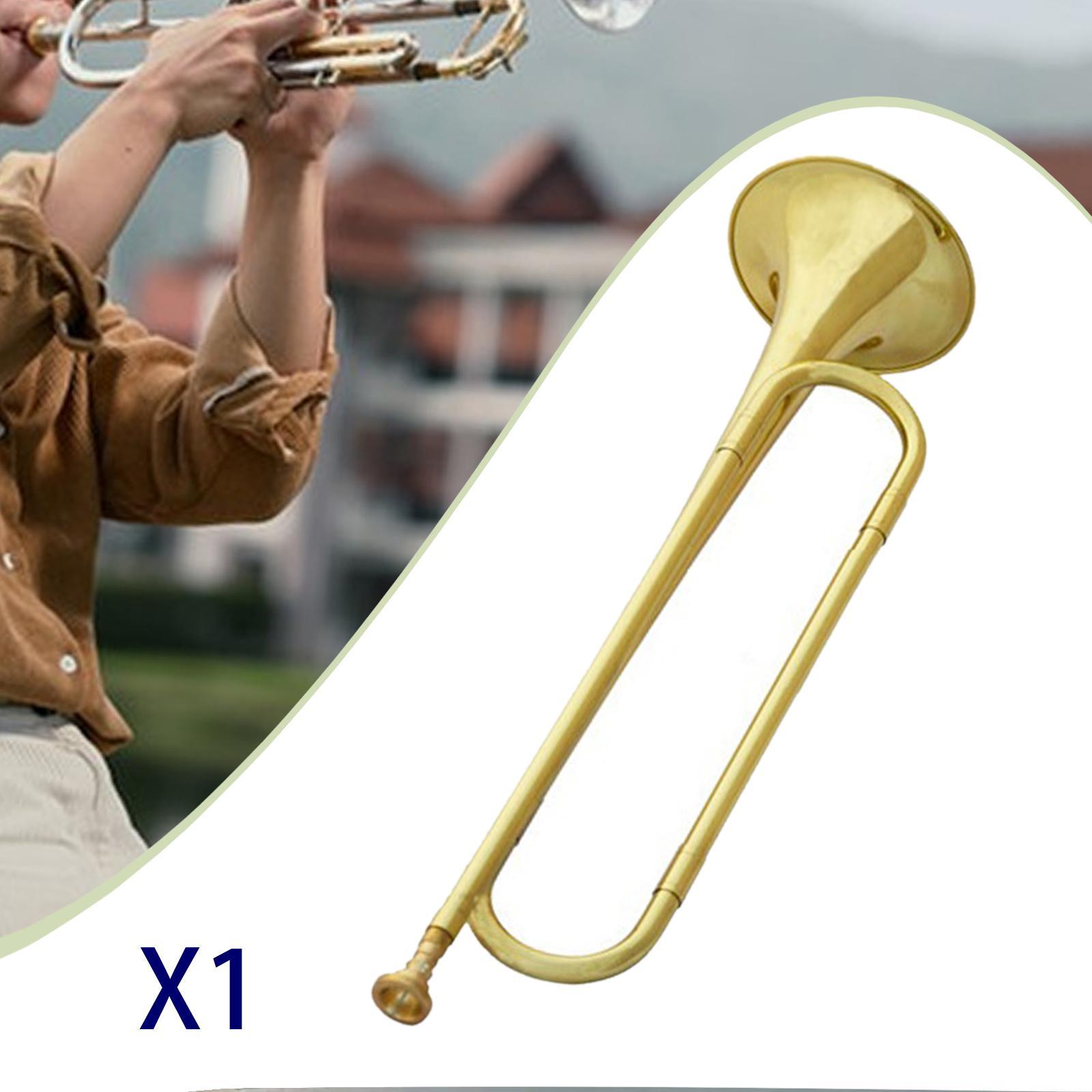 Gold Brass Cavalry Trumpet Eme - Musical Instrument Bugle ulasan dan harga