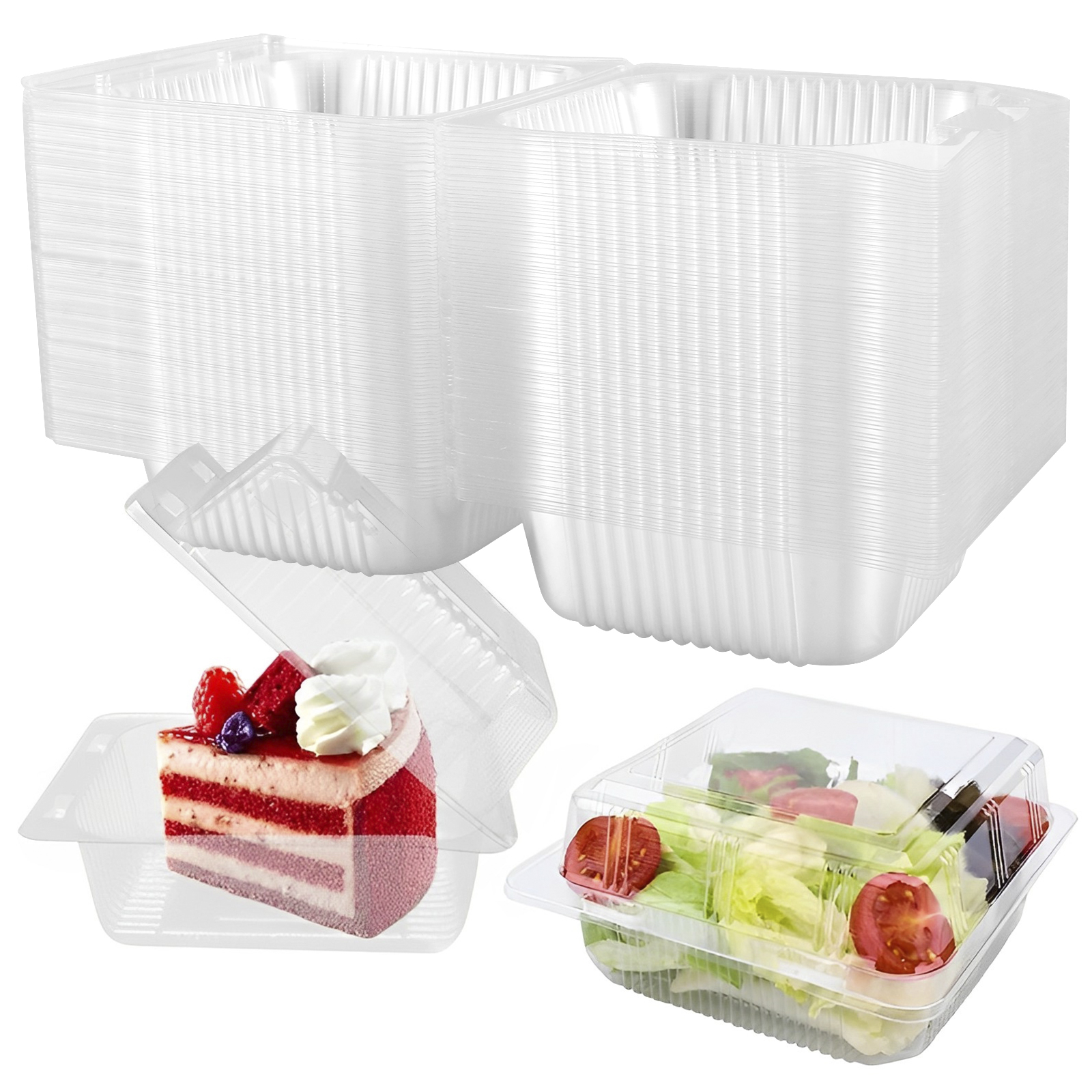 100Pcs Cake Slice Boxes Square - Musical Instrument Triangle ulasan dan harga