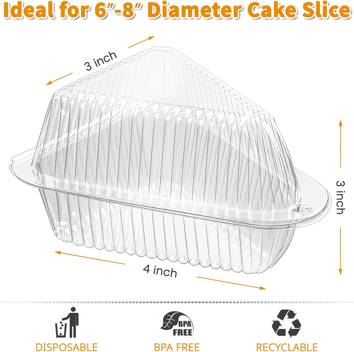50 Pack Clear Plastic Cake Sli - Musical Instrument Triangle ulasan dan harga