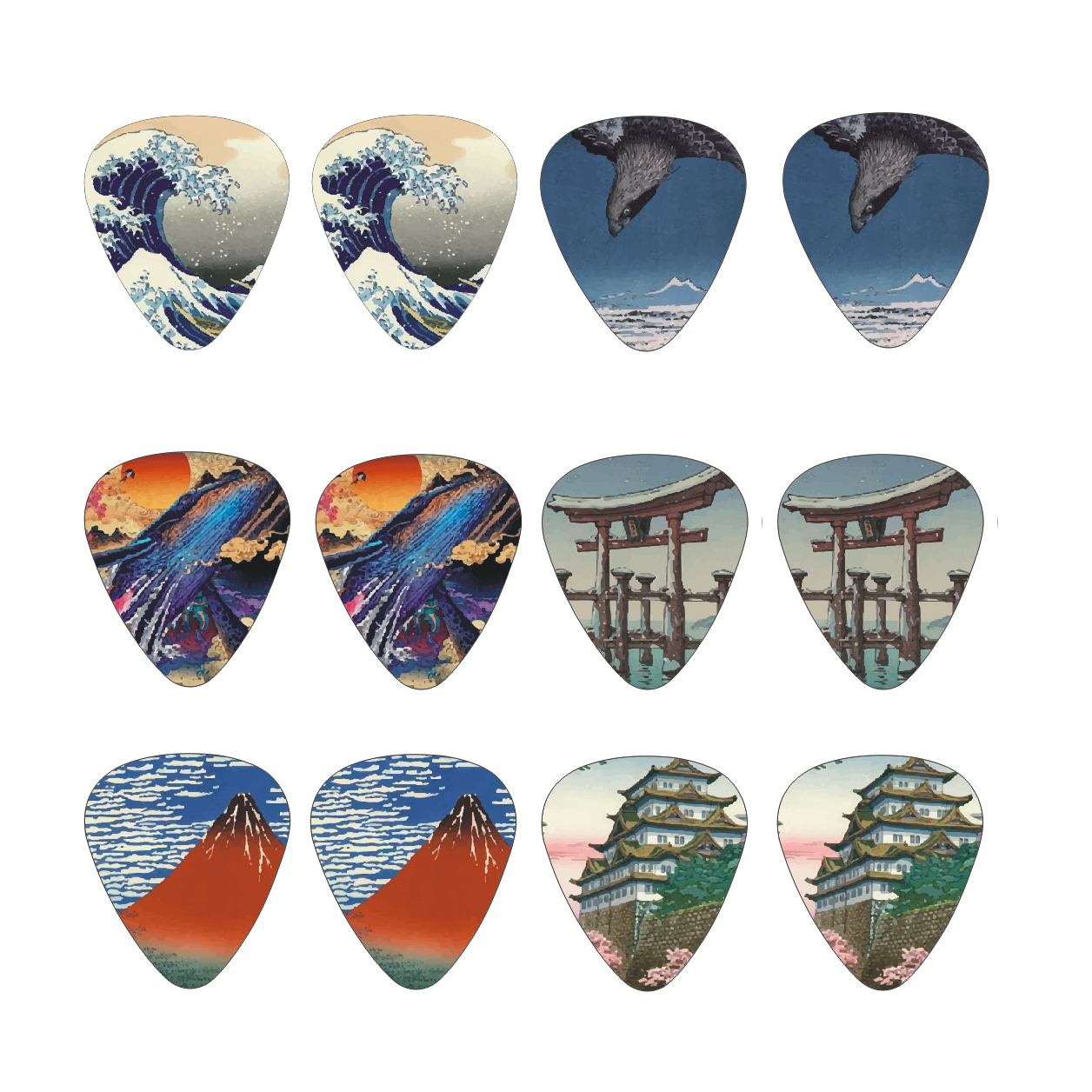 New 12pcs/set  Guitar Picks -  - Musical Instrument Japanese ulasan dan harga