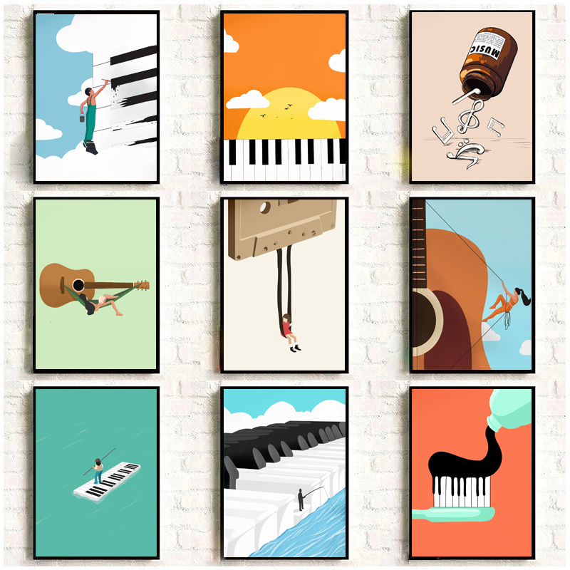 Cartoon Abstract Simple Intere - Musical Instrument Images ulasan dan harga