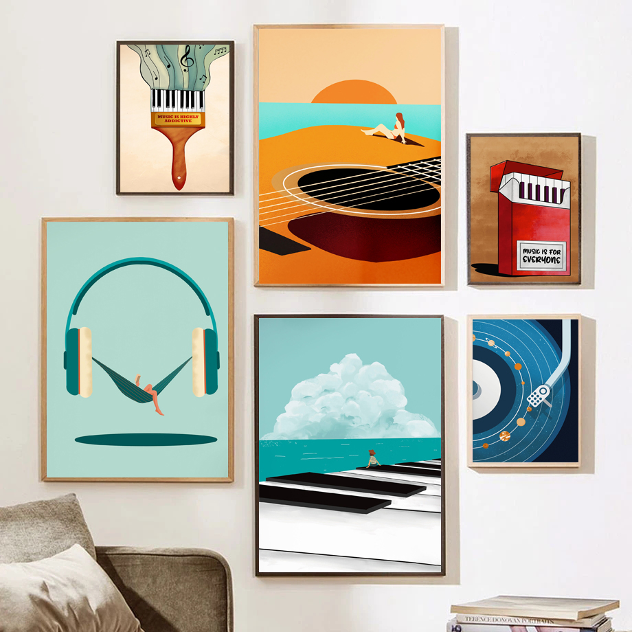 Cartoon Abstract Simple Intere - Musical Instrument Images ulasan dan harga