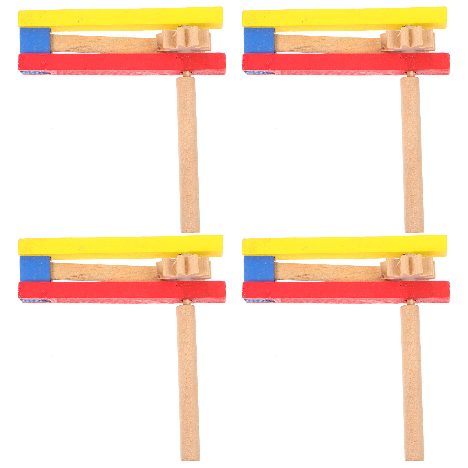 4Pcs Long Handle Wooden Castan - Musical Instrument Long ulasan dan harga