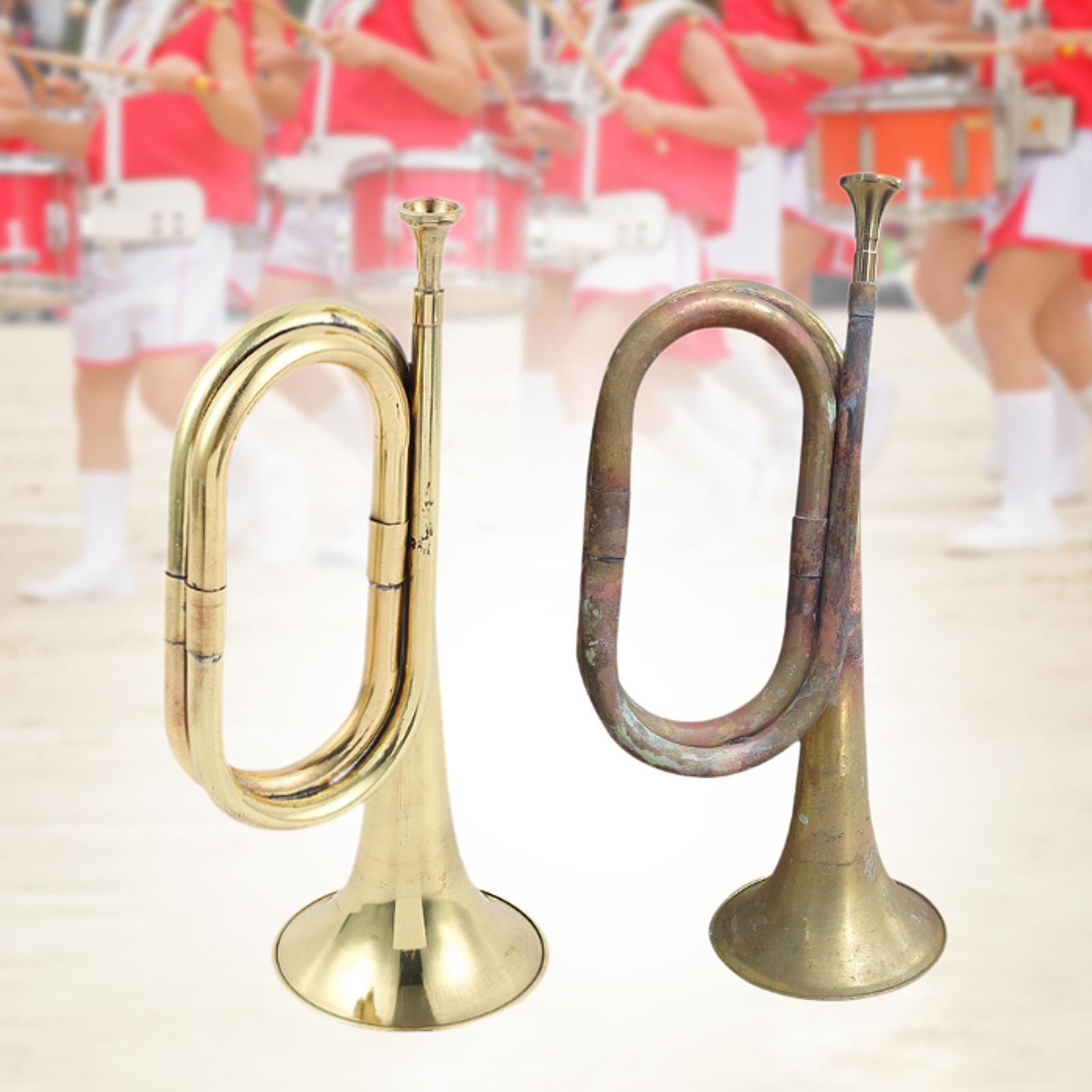 Cavalry Trumpet with Mouthpiec - Musical Instrument Bugle ulasan dan harga