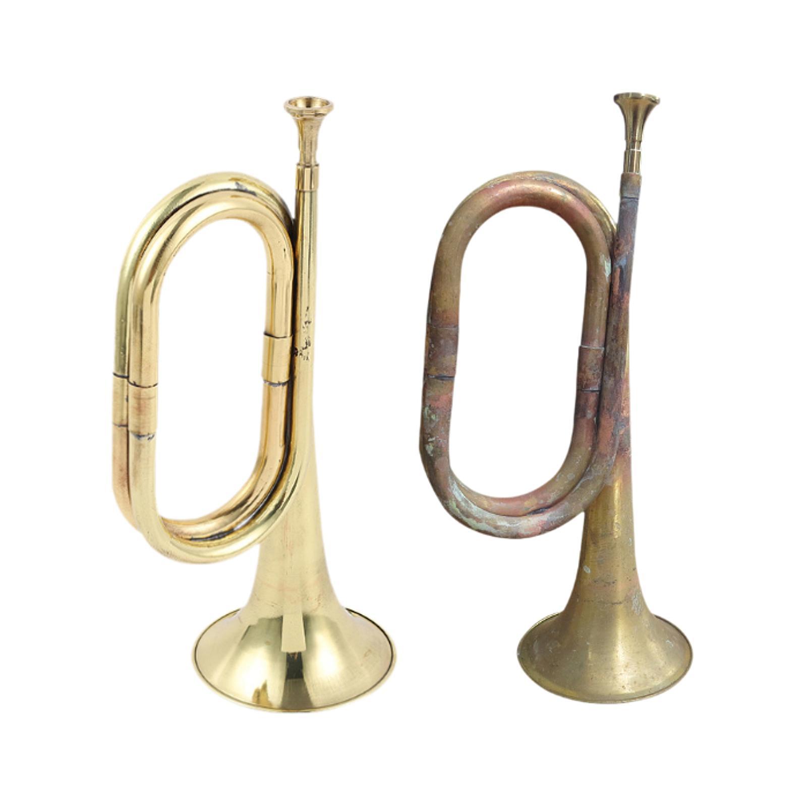 Cavalry Trumpet with Mouthpiec - Musical Instrument Bugle ulasan dan harga