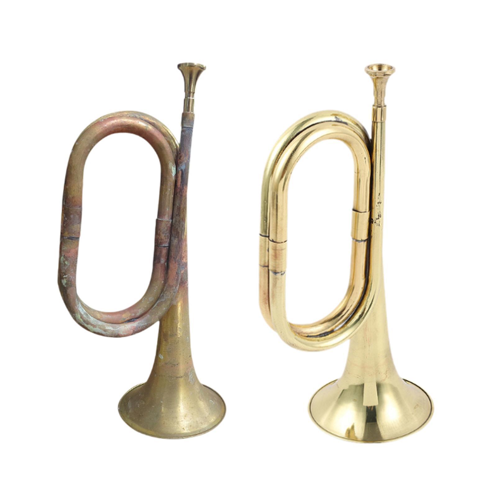 Cavalry Trumpet with Mouthpiec - Musical Instrument Bugle ulasan dan harga