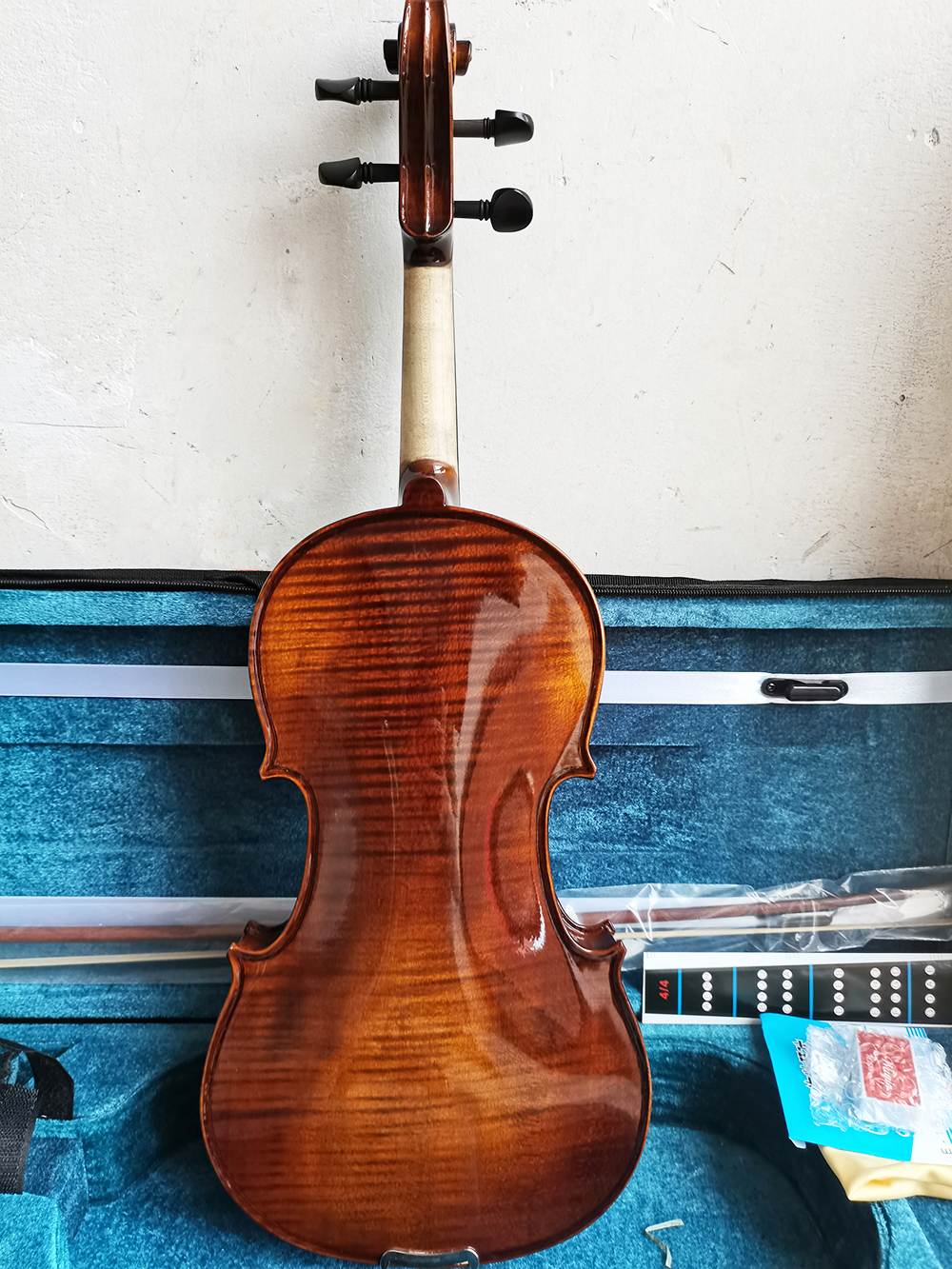 brown handmade violin 4/4 Retr - Musical Instrument Veena ulasan dan harga