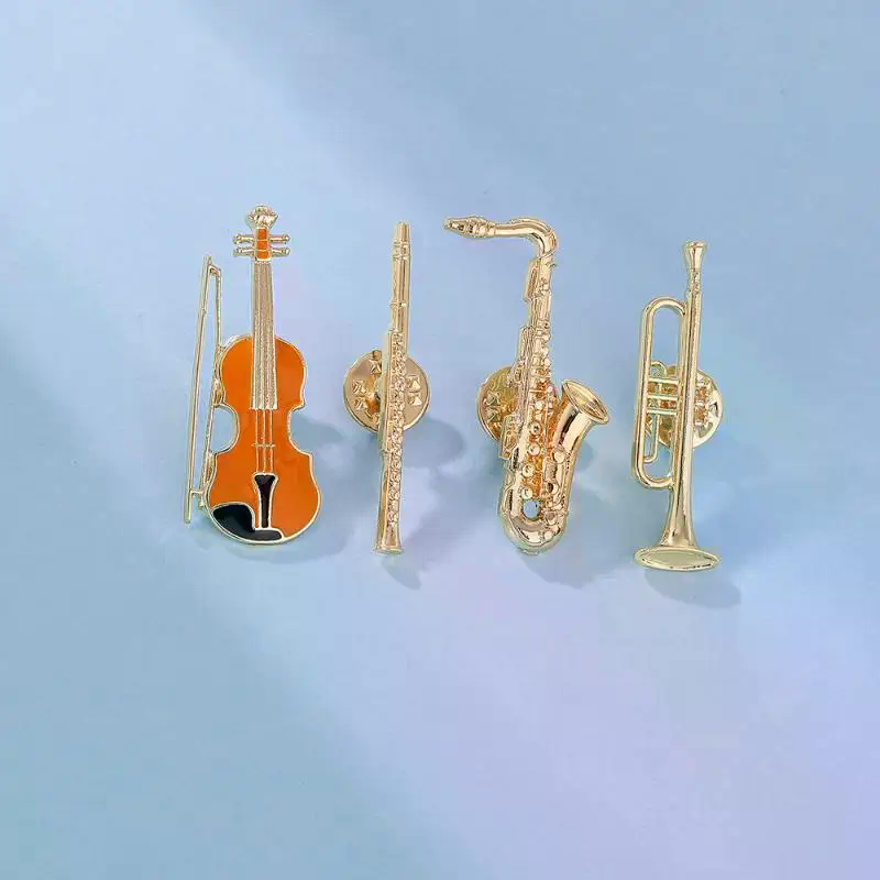 1Pcs Symphony Orchestra Badge  - Musical Instrument Veena ulasan dan harga
